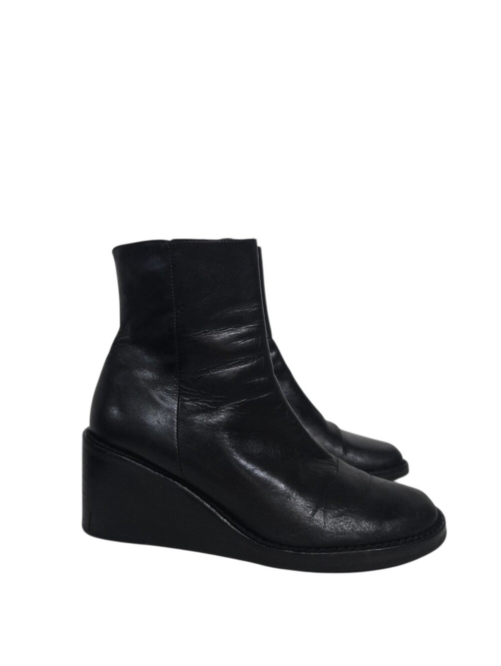 Donald Pliner Black Wedge Ankle Boots